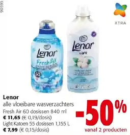 Colruyt Lenor alle vloeibare wasverzachters aanbieding