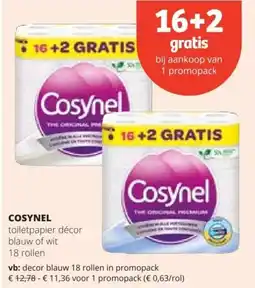 Spar Cosynel toilet papier décor aanbieding