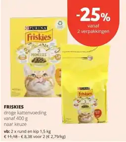 Spar Friskies droge kattenvoeding aanbieding