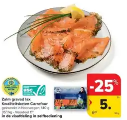 Carrefour Zalm gravad lax aanbieding