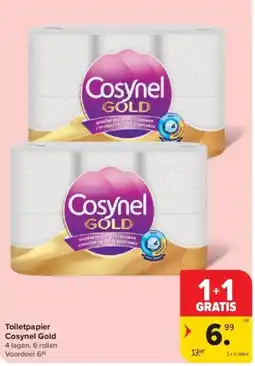 Carrefour Toiletpapier Cosynel Gold aanbieding