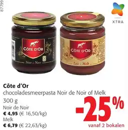 Colruyt Côte d'Or chocoladesmeer pasta aanbieding