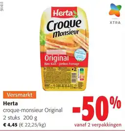 Colruyt Herta croque-monsieur Original aanbieding