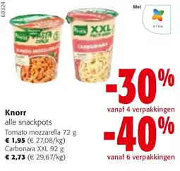 Colruyt Knorr alle snackpots aanbieding