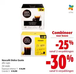 Colruyt Nescafé Dolce Gusto alle cups aanbieding