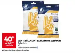 Auchan gants l'éclatant extra mince elephant aanbieding
