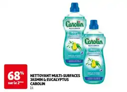 Auchan Nettoyant multi-surfaces jasmin & eucalyptus carolin aanbieding