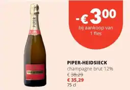 Spar Piper-heidsieck champagne brut aanbieding