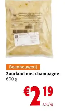 Colruyt Zuurkool met champagne aanbieding