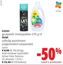 Colruyt Lenor geurparels Unstoppables aanbieding