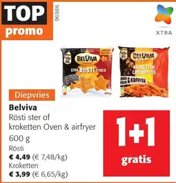 Colruyt Belviva Rösti ster of kroketten Oven & airfryer aanbieding