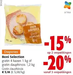Colruyt Diepvries Boni Selection gratin aanbieding
