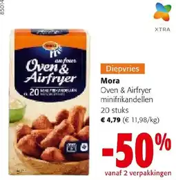 Colruyt Mora oven & airfryer minifrikandellen aanbieding