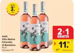 Carrefour Italië Villa Molino Chiaretto di Bardolino Rosé aanbieding
