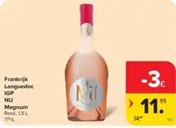 Carrefour NU Magnum Rosé aanbieding