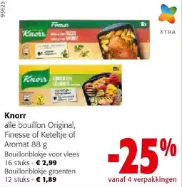 Colruyt Knorr alle bouillon aanbieding