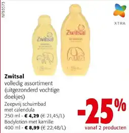 Colruyt Zwitsal volledig assortiment aanbieding