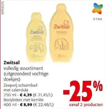 Colruyt Zwitsal volledig assortiment aanbieding