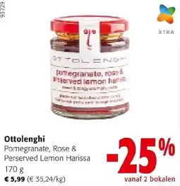 Colruyt ottolenghi pomegranate rose & perserved lemon harissa aanbieding