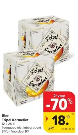 Carrefour Bier Tripel Karmeliet aanbieding