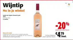 Colruyt Jardin des Cigales Cinsault-Syrah aanbieding