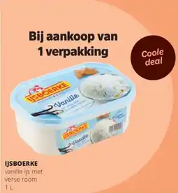 Spar Ijsboerke vanille ijs aanbieding