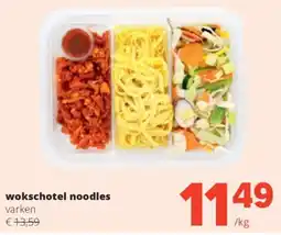 Spar wokschotel noodles aanbieding