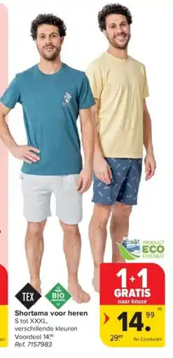 Carrefour Shortama voor heren aanbieding