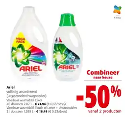 Colruyt Ariel volledig assortiment aanbieding