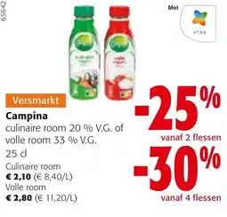 Colruyt Campina culinaire room aanbieding