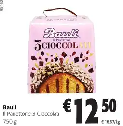 Colruyt Bauli il panettone 3 cioccolati aanbieding