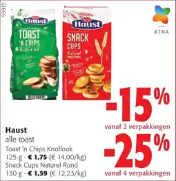 Colruyt Haust alle toast aanbieding