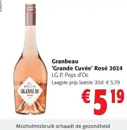 Colruyt Granbeau 'Grande Cuvée' Rosé aanbieding