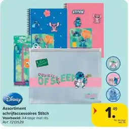 Carrefour Assortiment schrijfaccessoires Stitch aanbieding