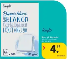 Carrefour Riem wit A4-papier aanbieding