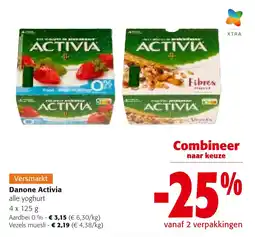 Colruyt Danone Activia alle yoghurt aanbieding