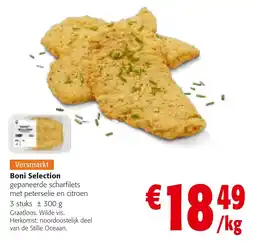 Colruyt boni selection gepaneerde scharfilets aanbieding