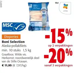 Colruyt Diepvries Boni Selection Alaska-pollakfilets aanbieding