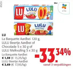 Colruyt Lu la barquette aardbei aanbieding