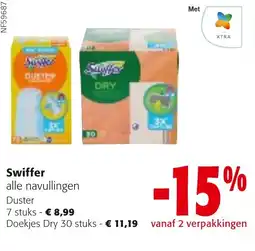 Colruyt Swiffer alle navullingen aanbieding