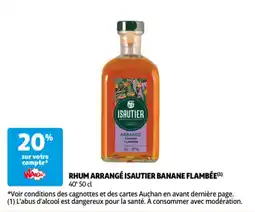 Auchan Rhум arrangé isautier banane flambée aanbieding