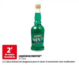 Auchan Liqueur de menthe aanbieding