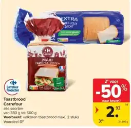 Carrefour Toastbrood Carrefour aanbieding