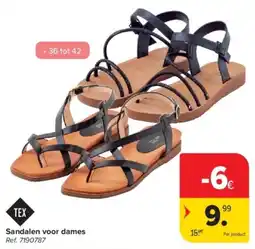 Carrefour Sandalen voor dames aanbieding