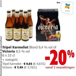 Colruyt Tripel karmeliet blond aanbieding
