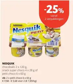 Spar Nesquik aanbieding
