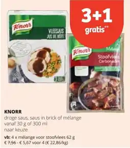 Spar Knorr droge saus aanbieding