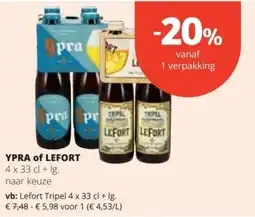 Spar Ypra of lefort aanbieding