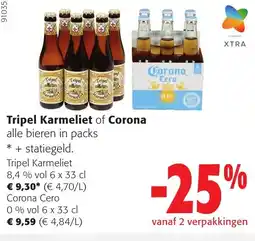 Colruyt Tripel karmeliet of corona aanbieding