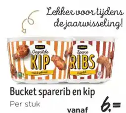 Jumbo Bucket sparerib en kip aanbieding